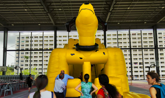 Dog Inflatable Bouncer 01 (Yellow)